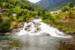Hellesylt waterfall