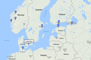 MSC Cruises, Norway, Scandinavia and Baltic cruise from Copenhagen 14d route 3